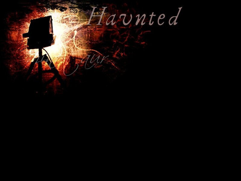 Haunted film set scene