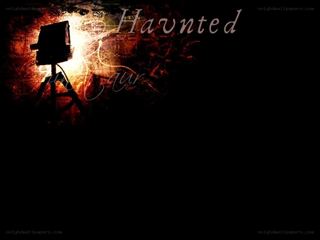 Haunted film set scene