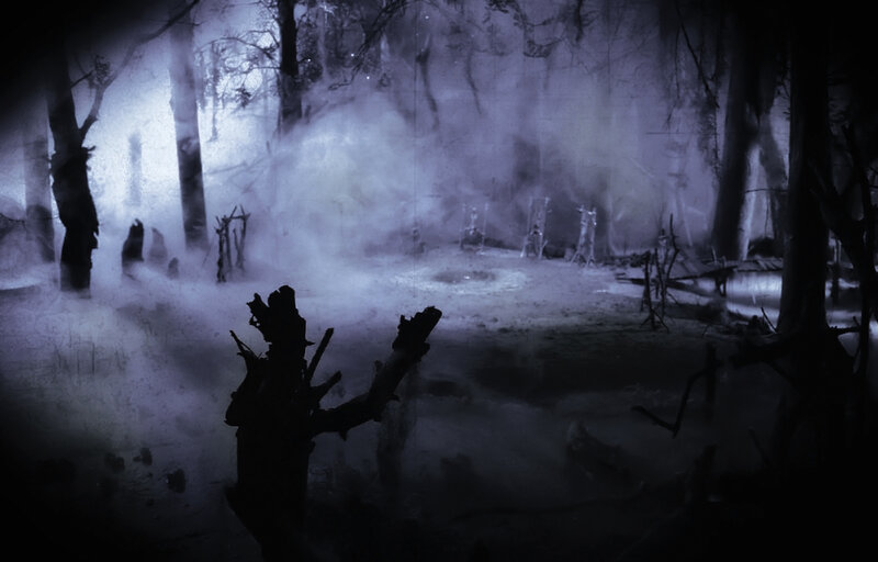 haunted forest clearing