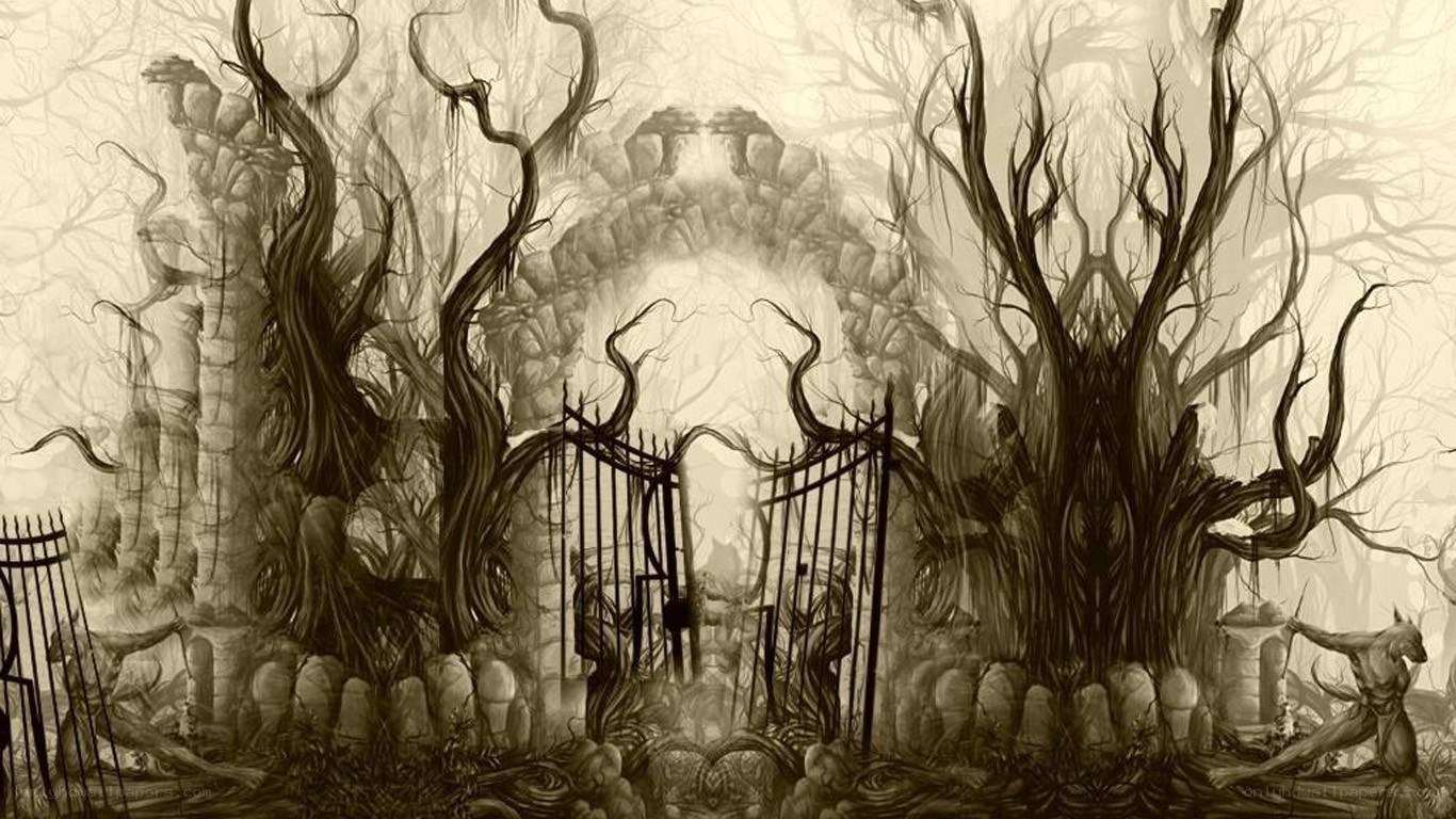 haunted forest gate