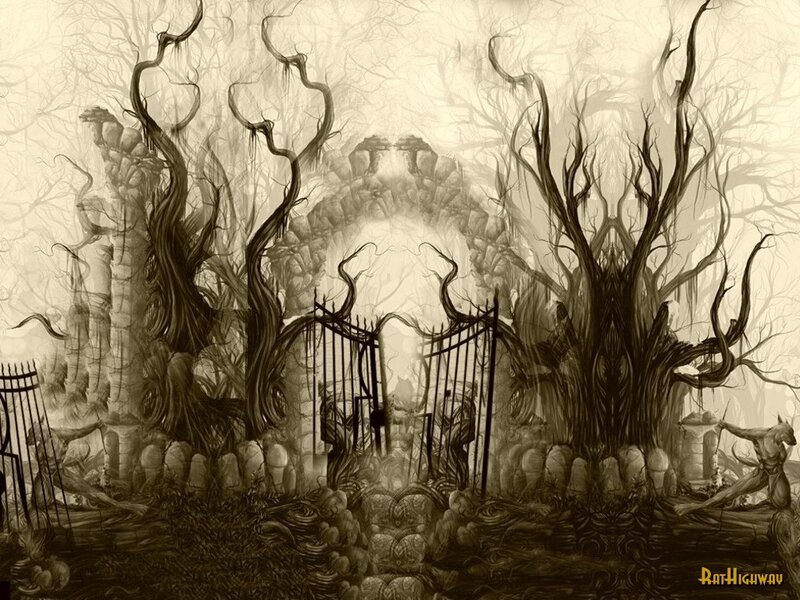 haunted forest gate