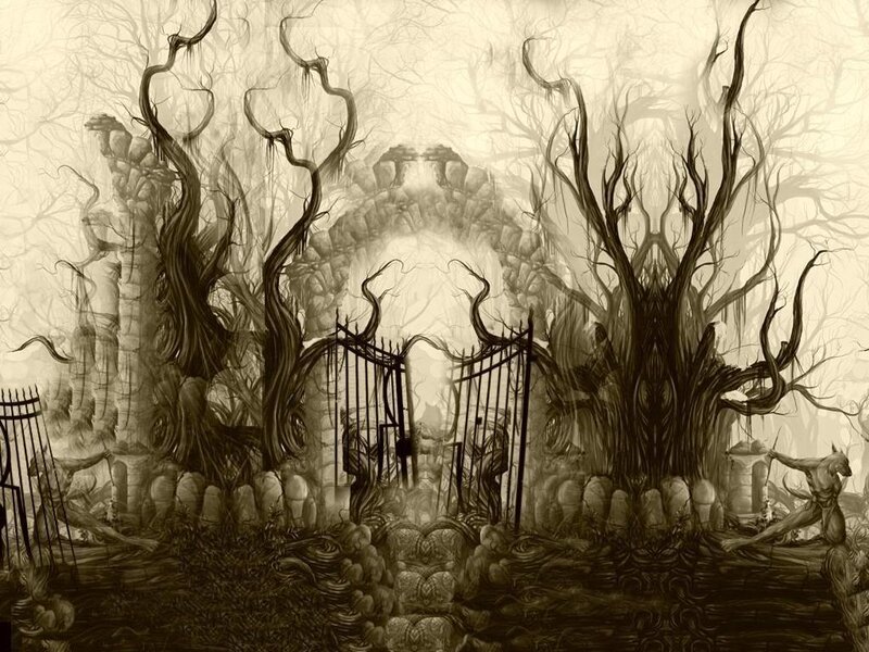 haunted forest gate