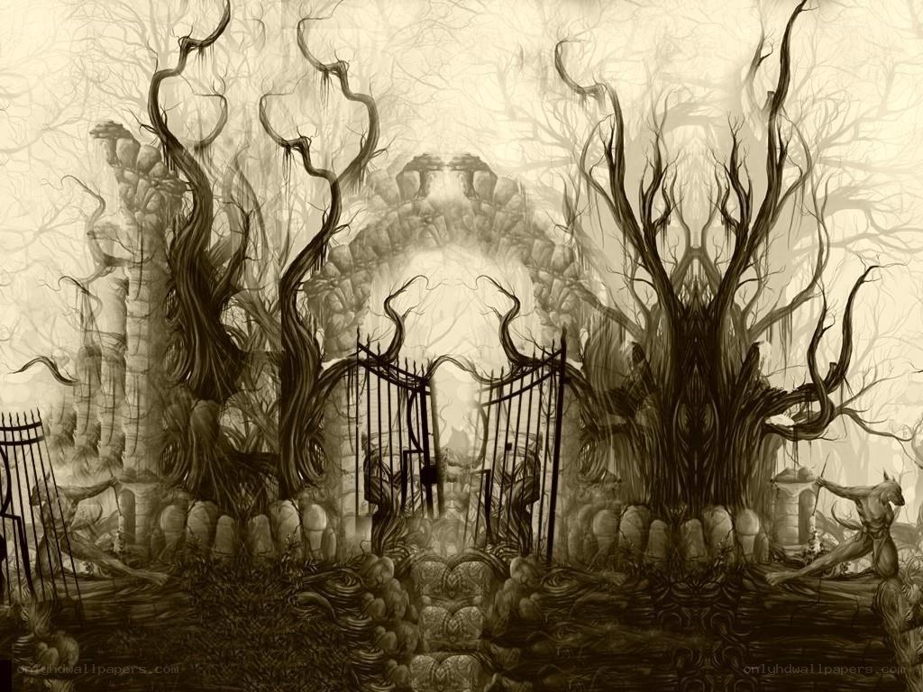 haunted forest gate