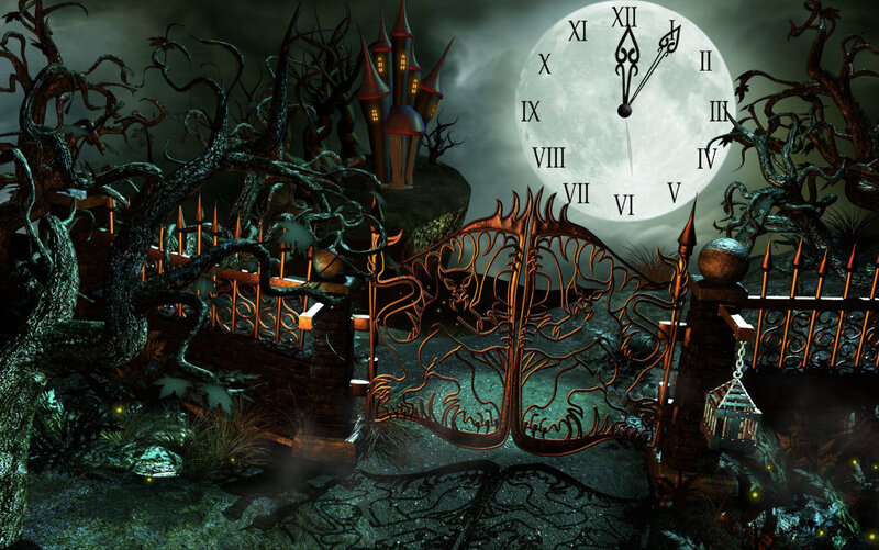 Haunted Gate at Night