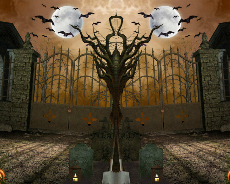 Haunted Graveyard Gate