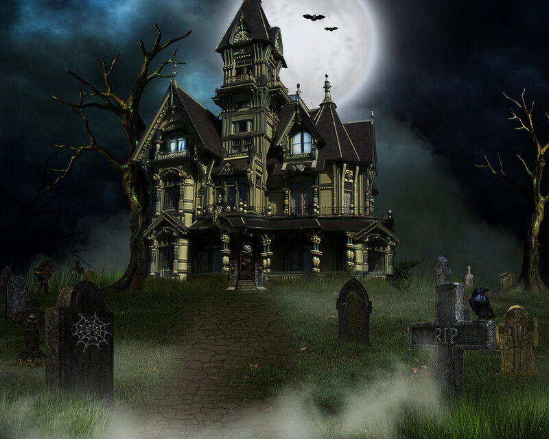 Haunted House in Cemetery