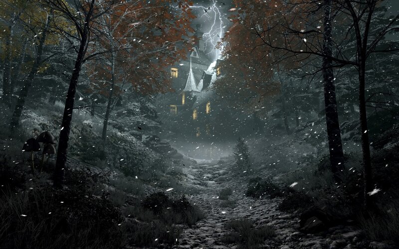 Haunted House in Forest