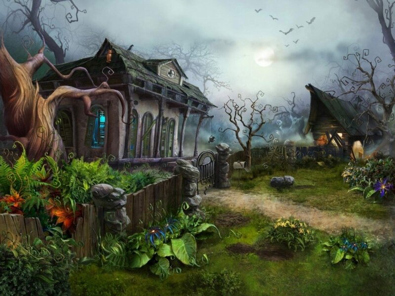 Haunted House in Garden