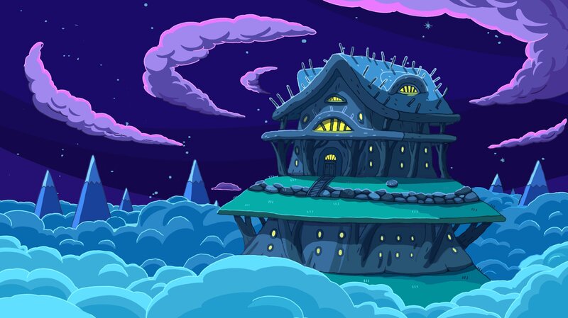haunted house in the clouds