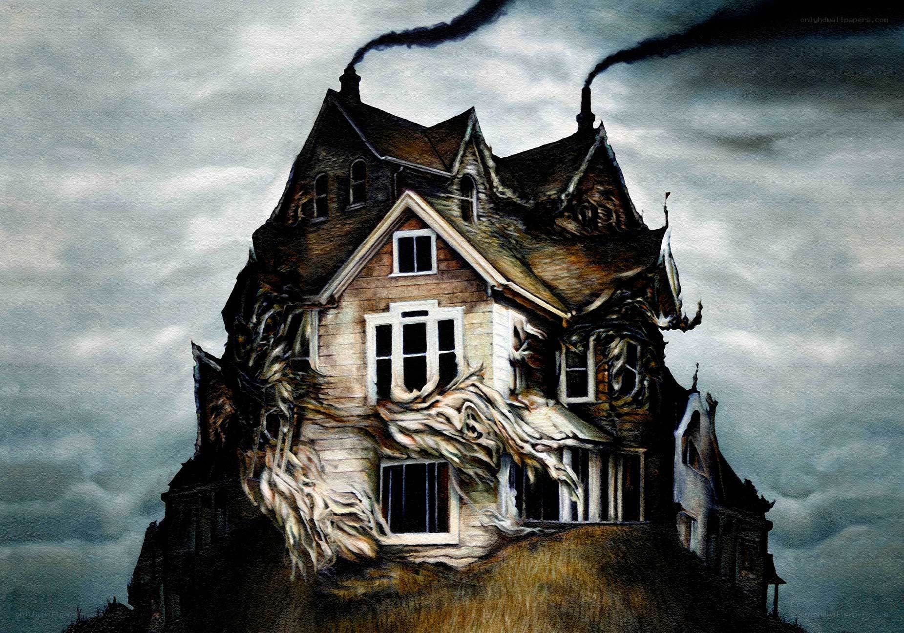 haunted house on a hill