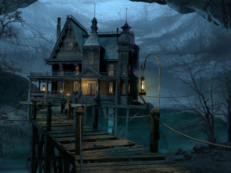 Haunted House on Stilts — Blue