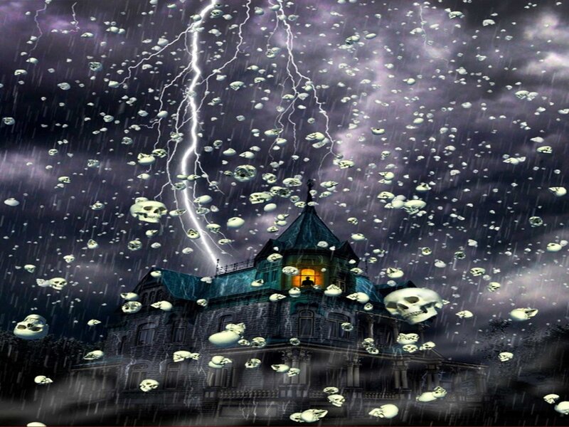 Haunted Mansion in Storm