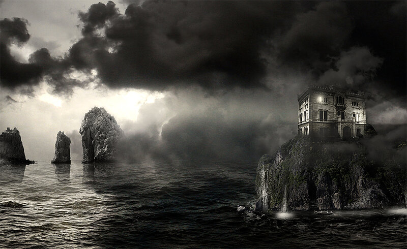 Haunted Mansion on Cliff
