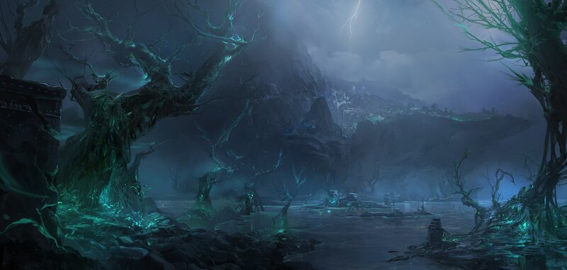 Haunted Swamp Landscape