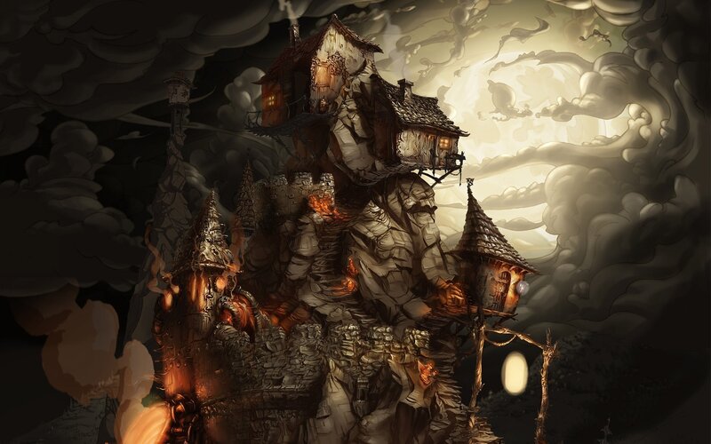 Haunted Treehouse Village — Brown