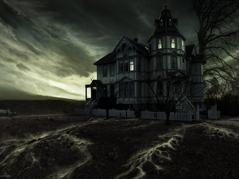 Haunted Victorian House — Black