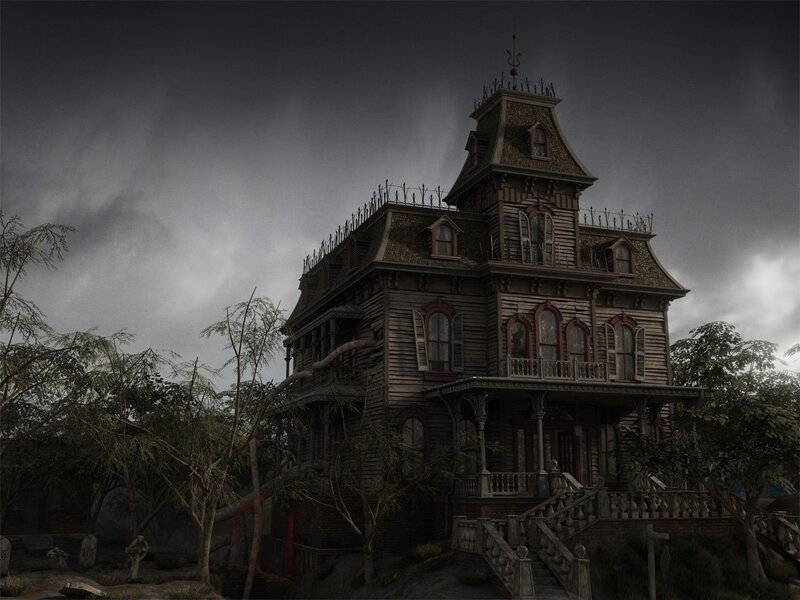 Haunted Victorian House — Gray