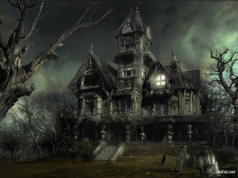 Haunted Victorian Mansion — Black