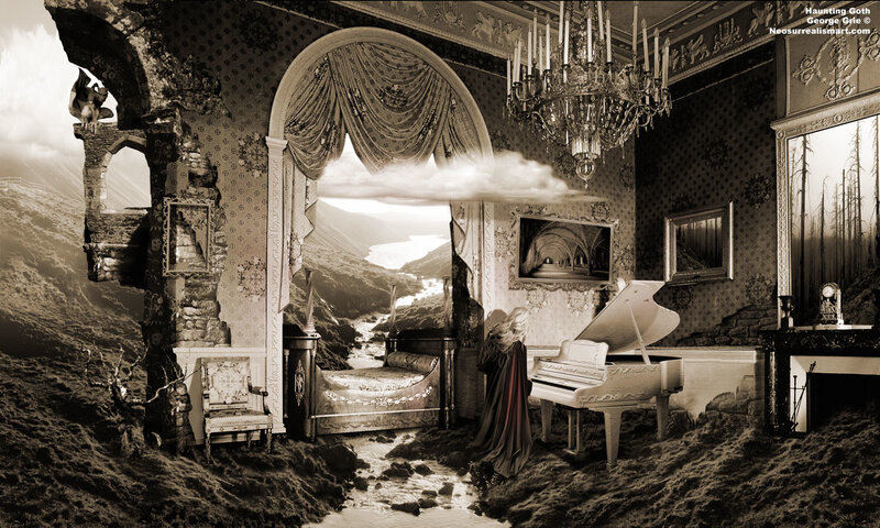 haunting goth interior