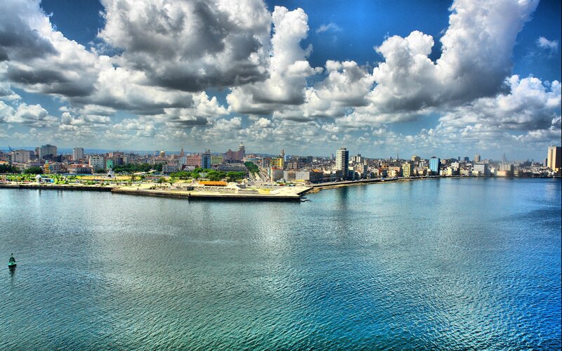 Havana skyline from the harbor