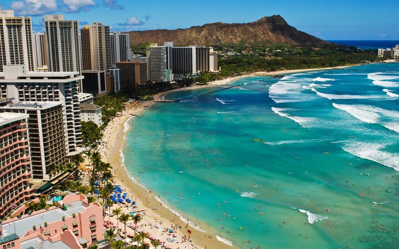 Hawaii Beach and City