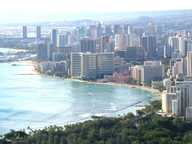 Hawaii City Skyline