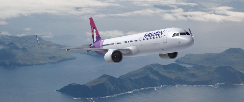 Hawaiian Airlines Plane — White