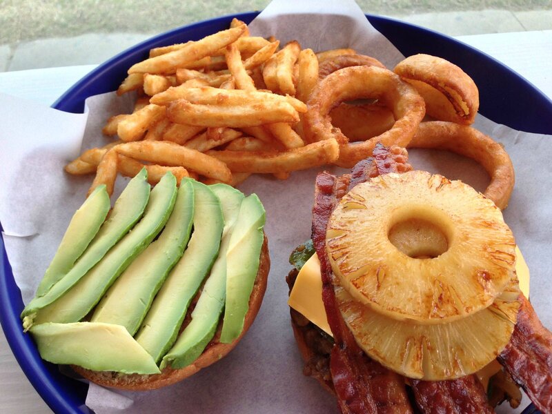 Hawaiian Burger with Fries
