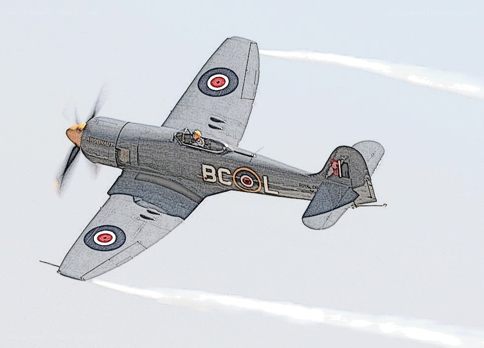 Hawker Hurricane in flight