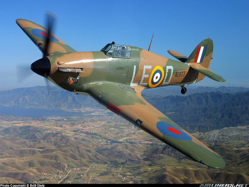 Hawker Hurricane in flight
