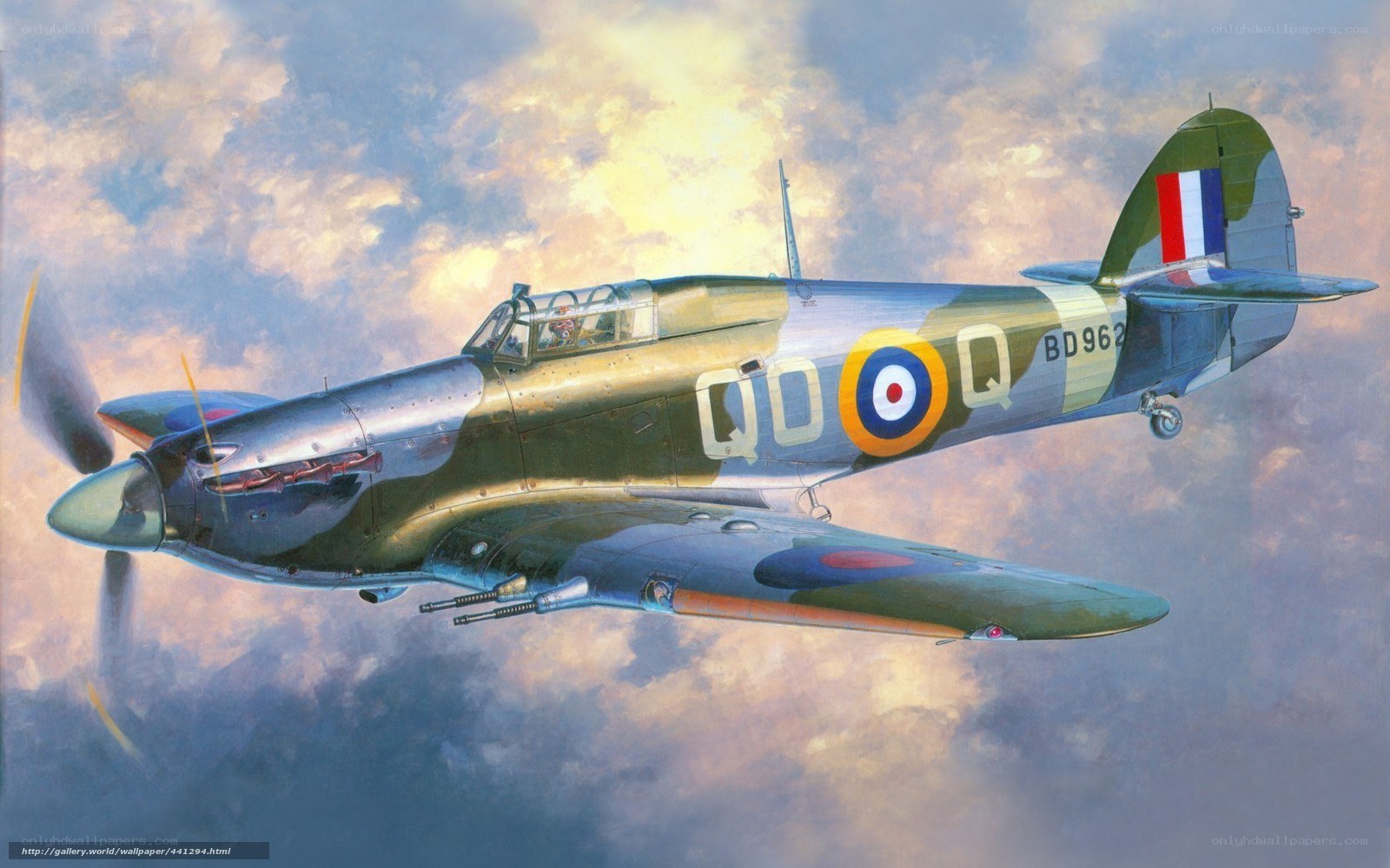 Hawker Hurricane in flight