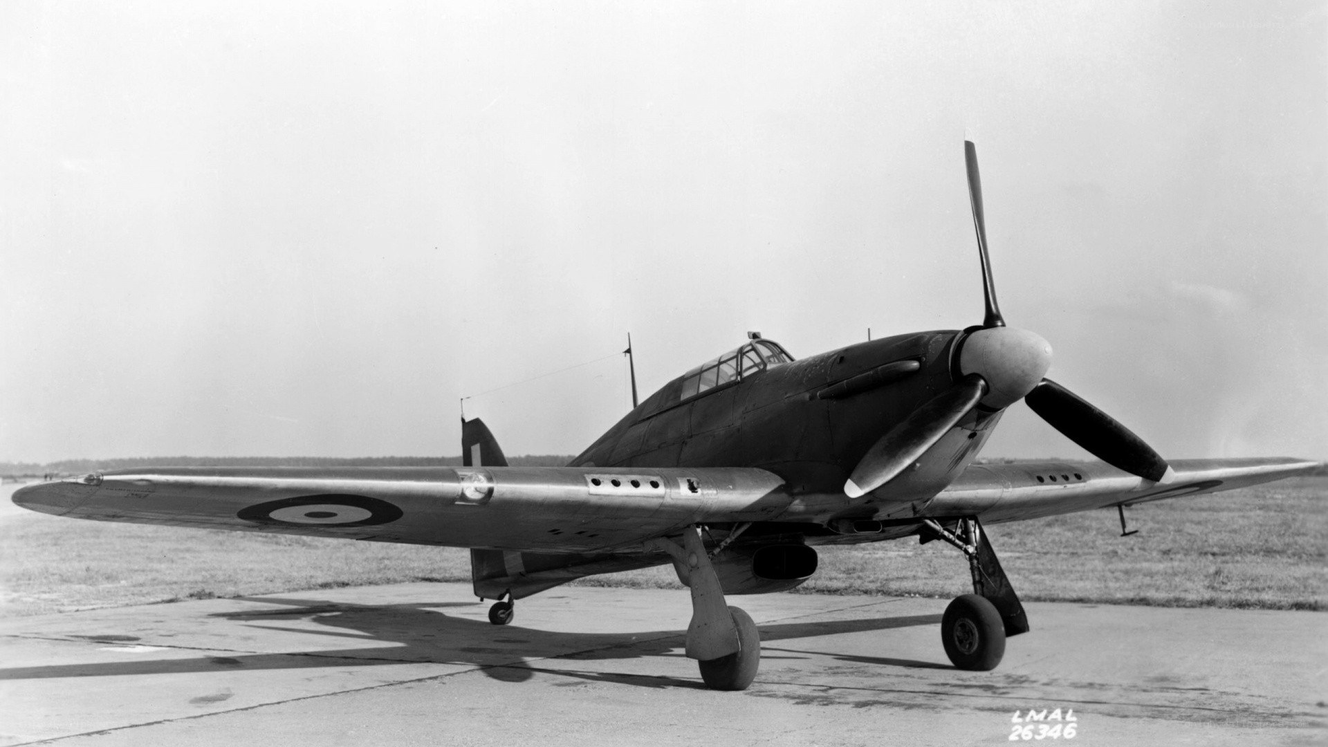 Hawker Hurricane on airfield