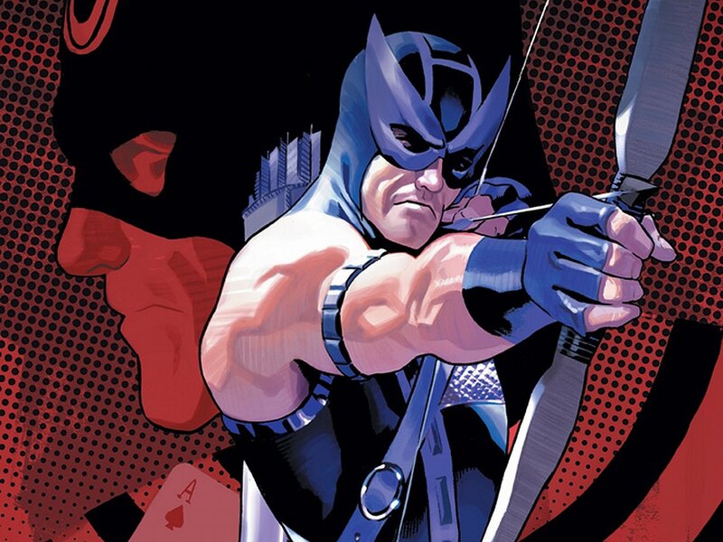 Hawkeye aiming a bow