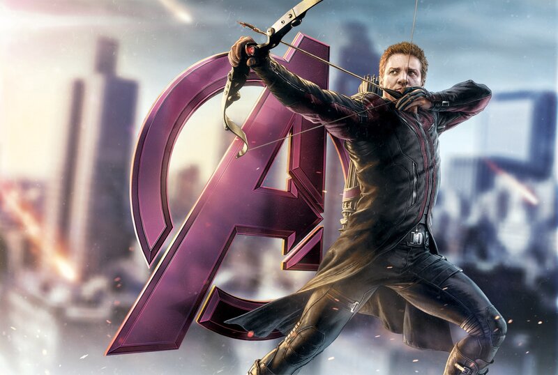 Hawkeye aims his bow