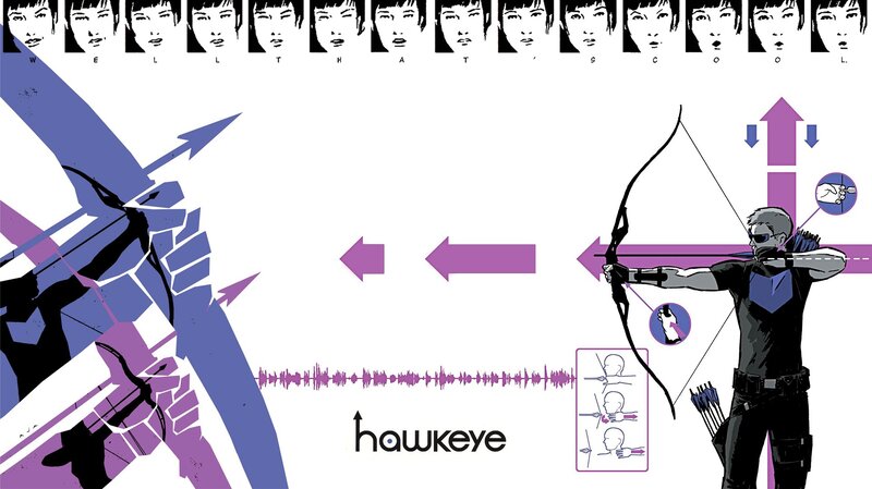 Hawkeye character illustration