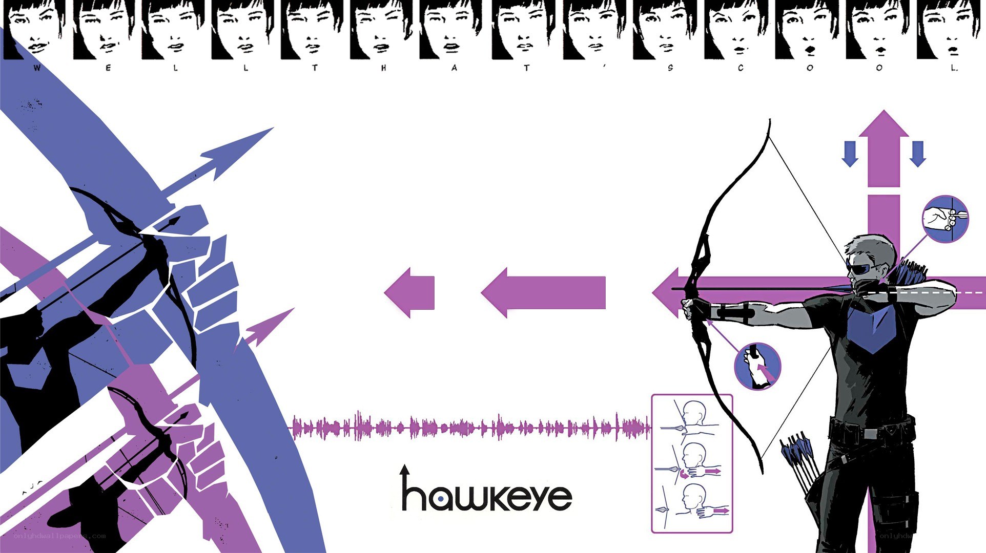 Hawkeye character illustration