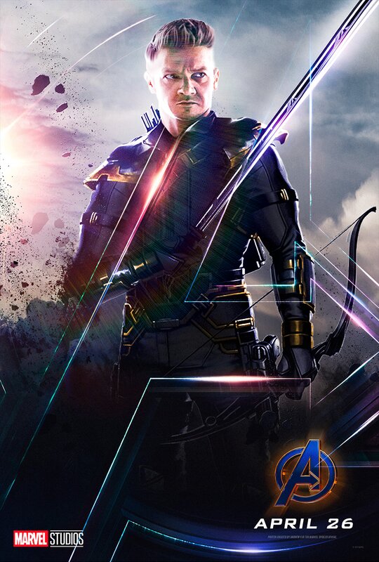 Hawkeye in Black Suit