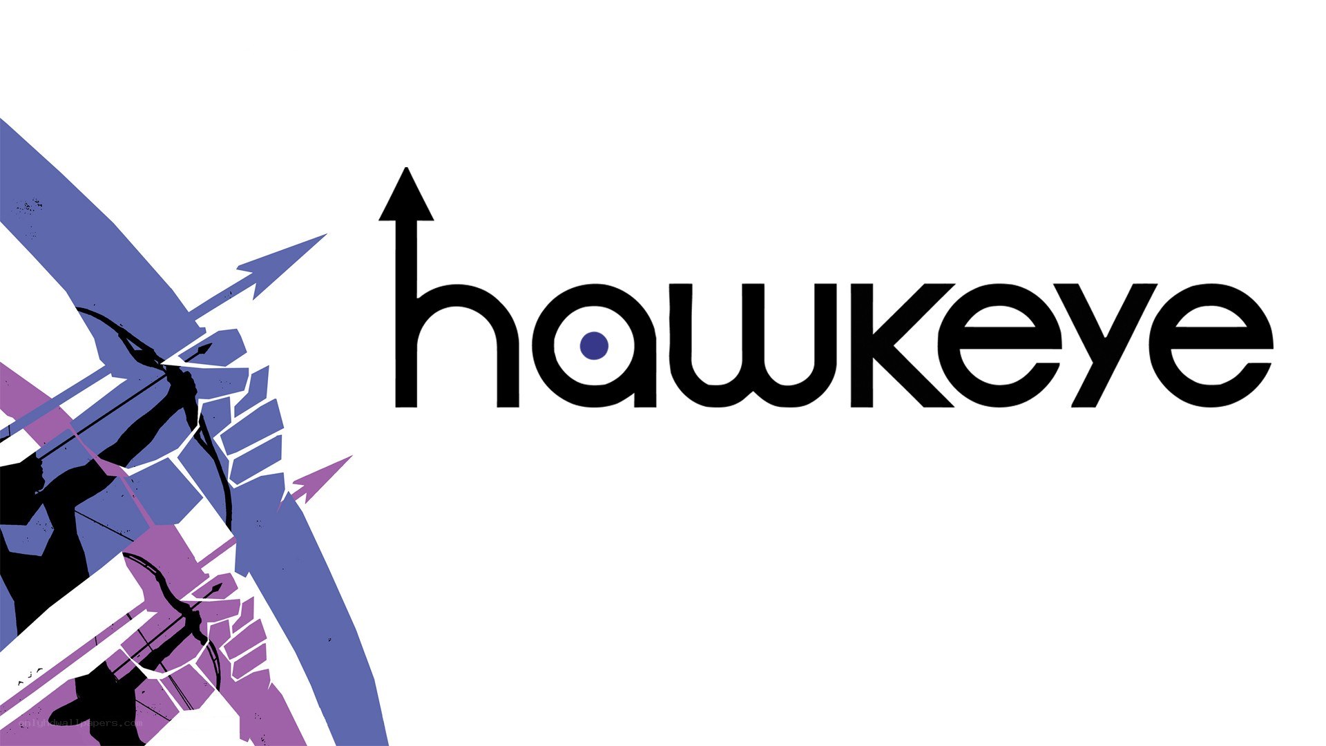 Hawkeye logo with archery art