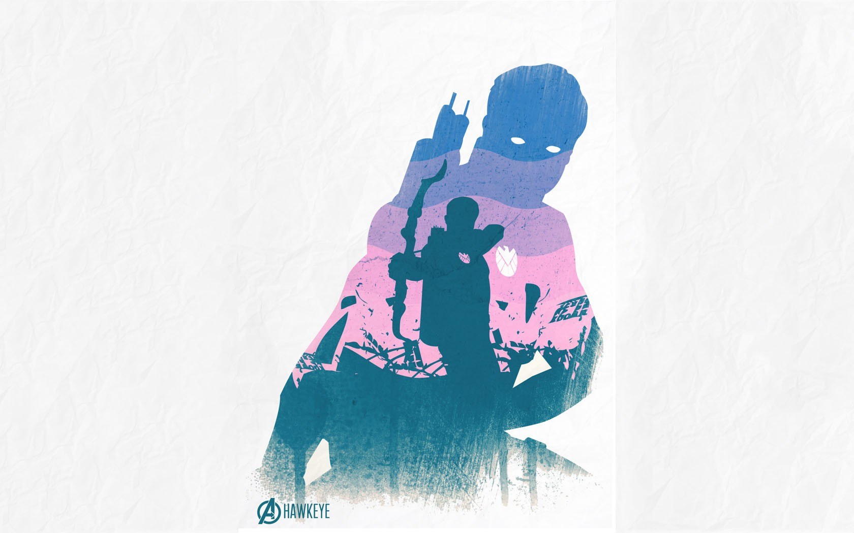 Hawkeye silhouette art