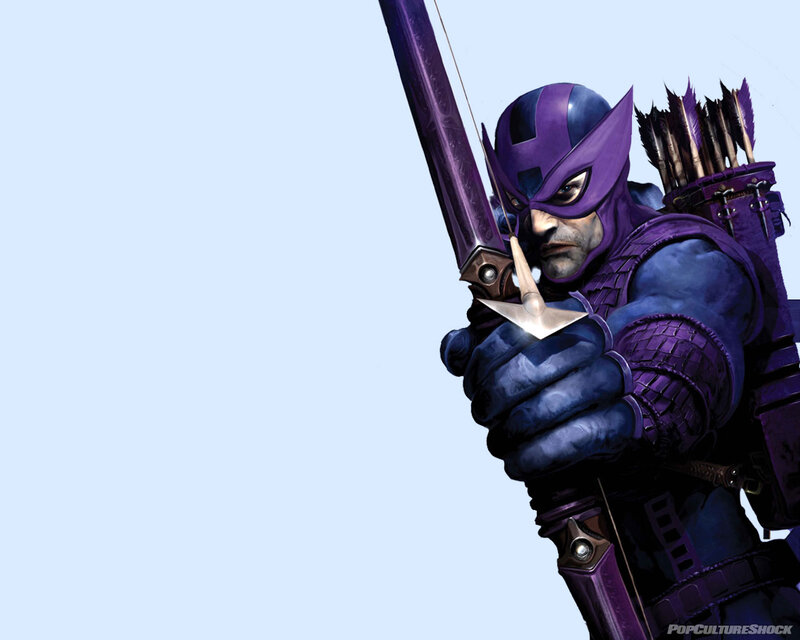 Hawkeye with bow