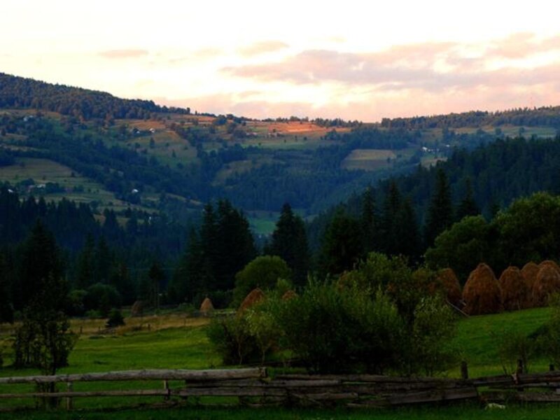 Hay Bales in Valley