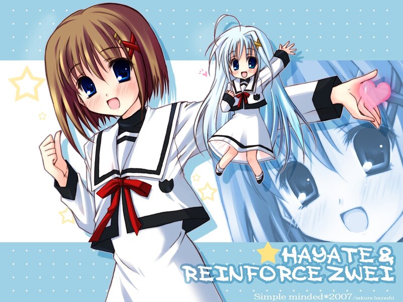 Hayate and Reinforce Zwei