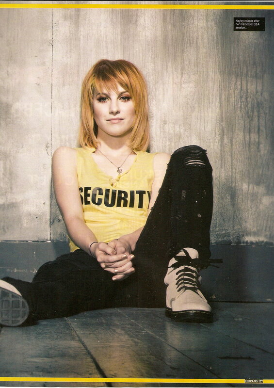 Hayley in security shirt