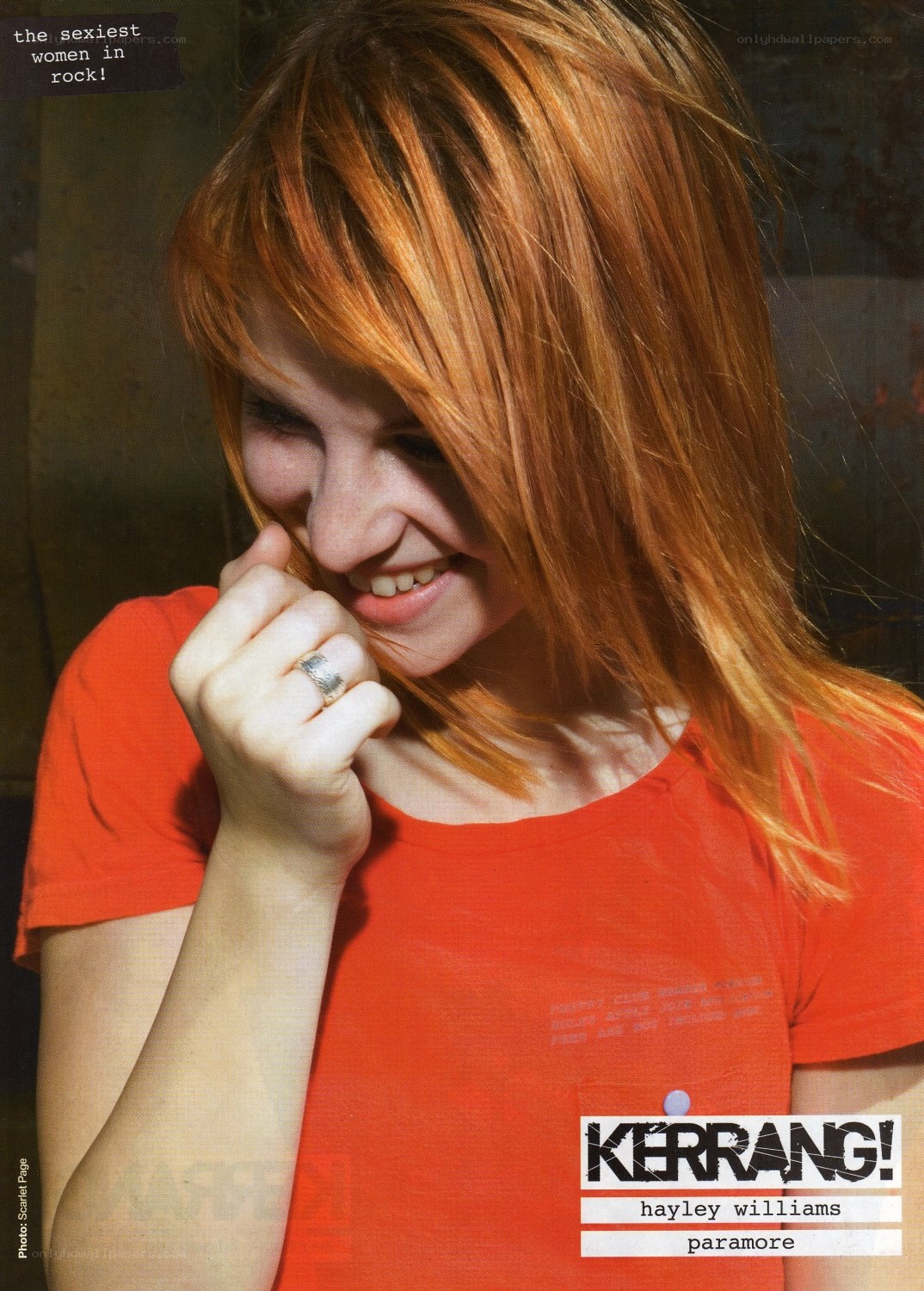 Hayley Williams in orange