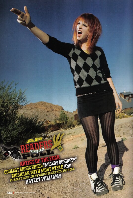 Hayley Williams on magazine cover