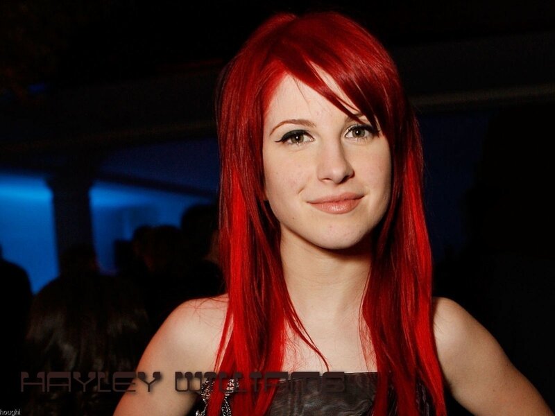 Hayley Williams with red hair