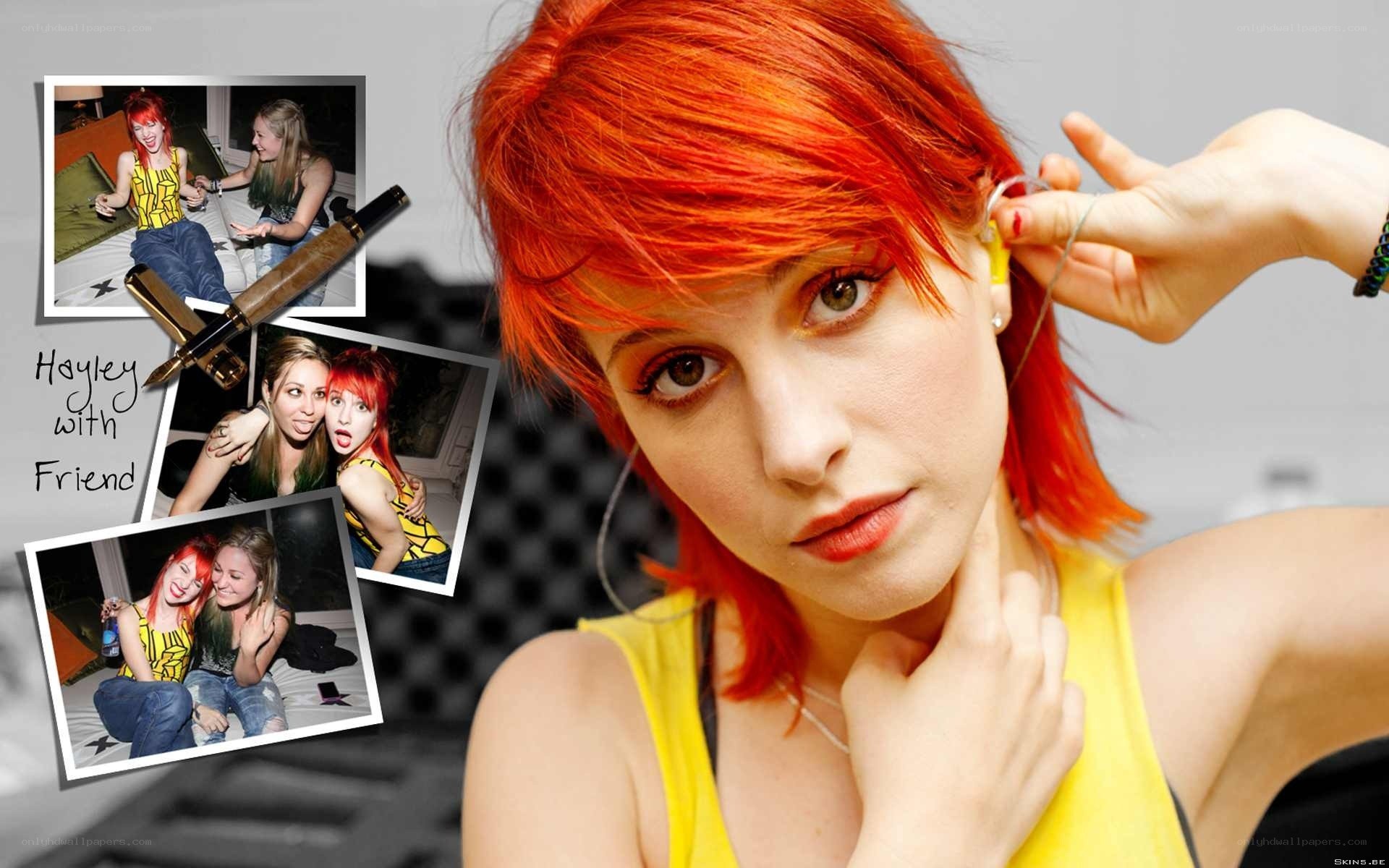 Hayley with friends collage