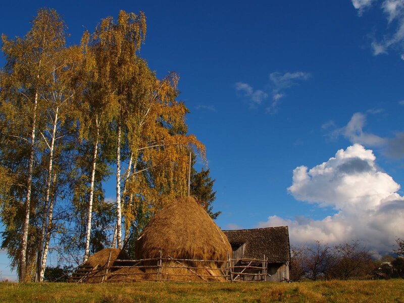 Haystack and Barn