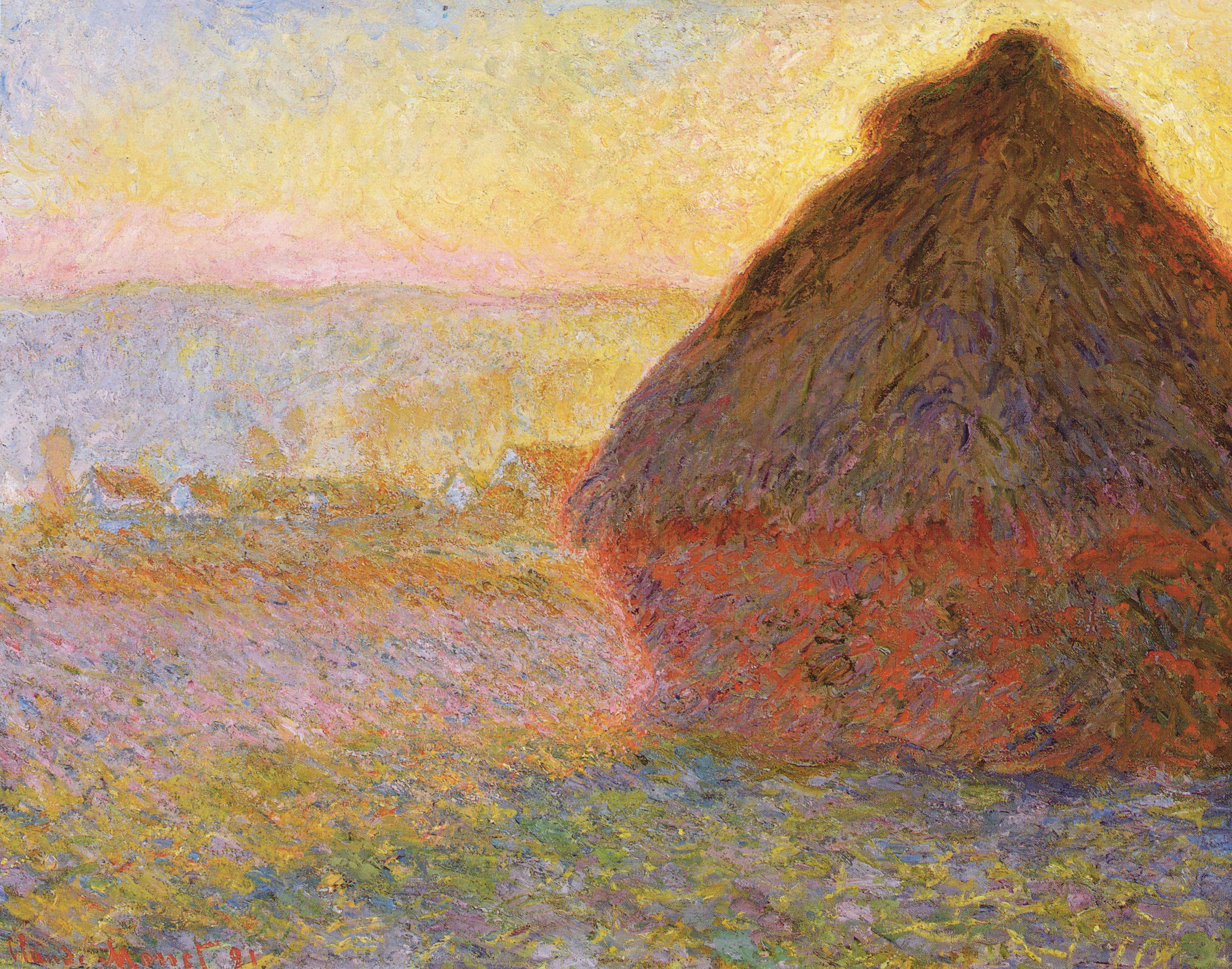 Haystack at Sunset
