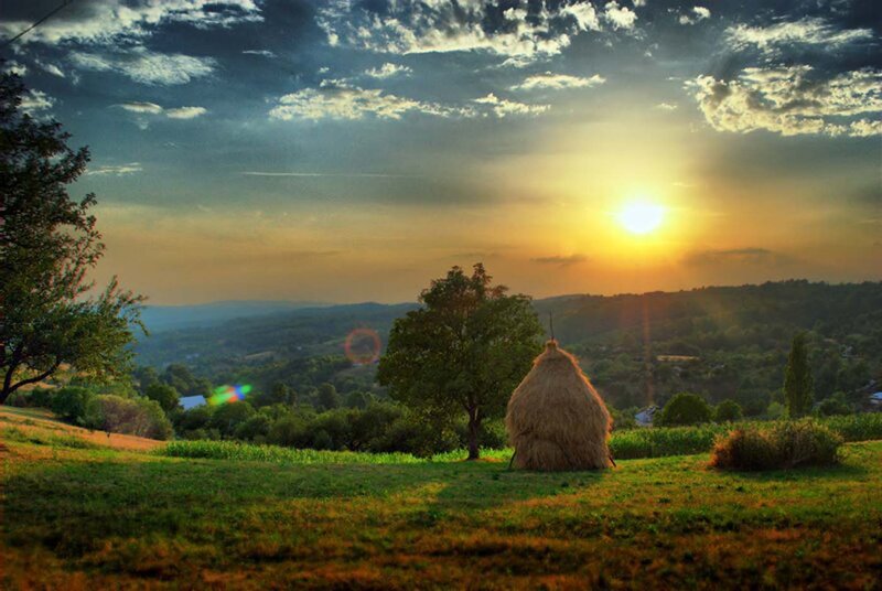 Haystack in Field